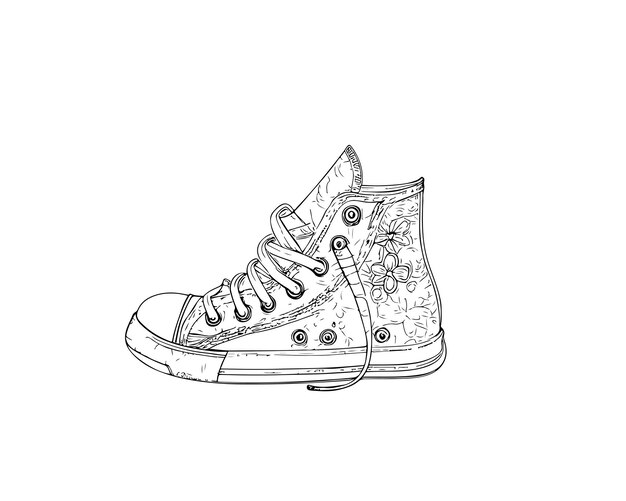 Page shoe coloring page all ages images