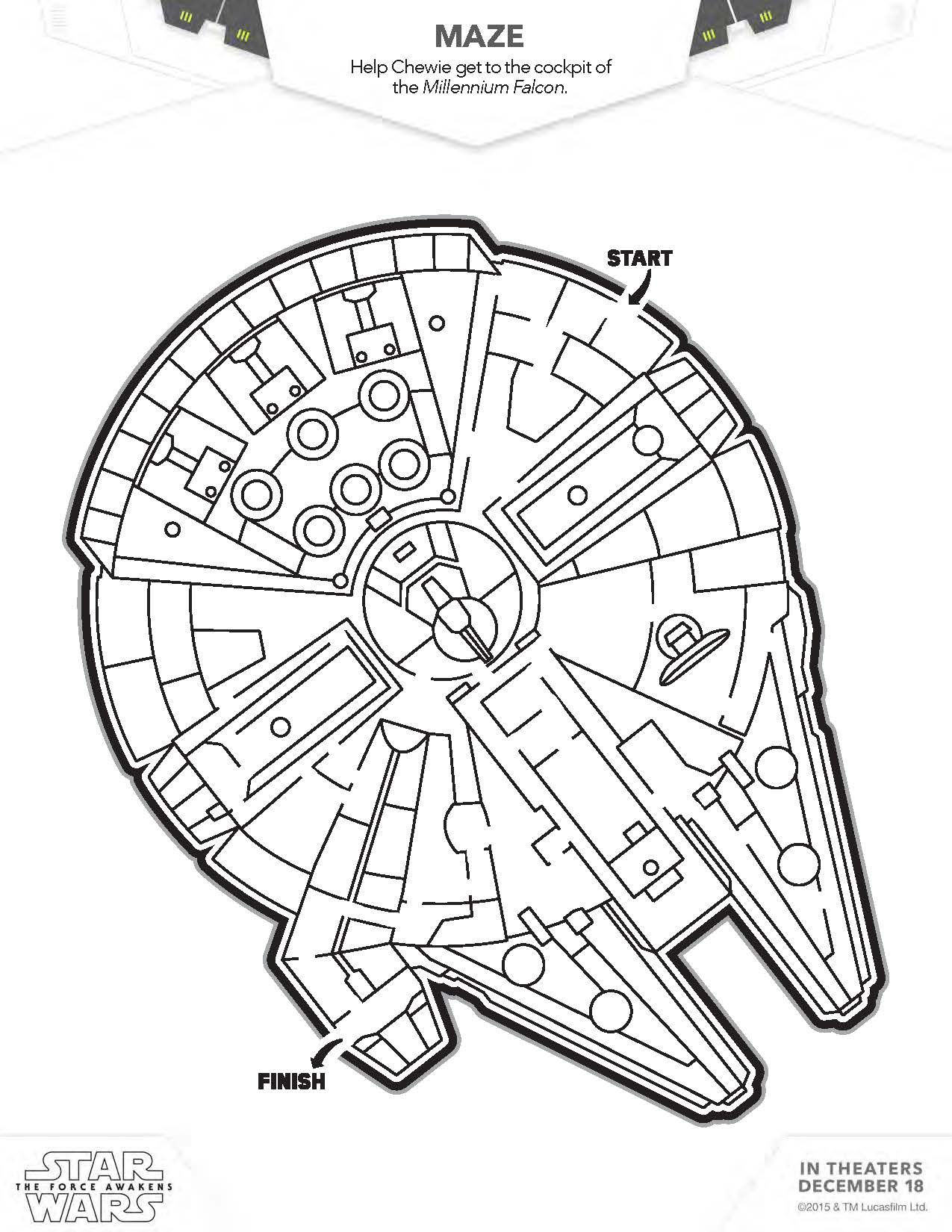 Star wars coloring pages the force awakens coloring pages