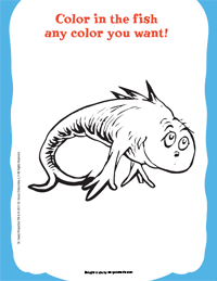 One fish two fish red fish blue fish bonus activities hooked pany book club