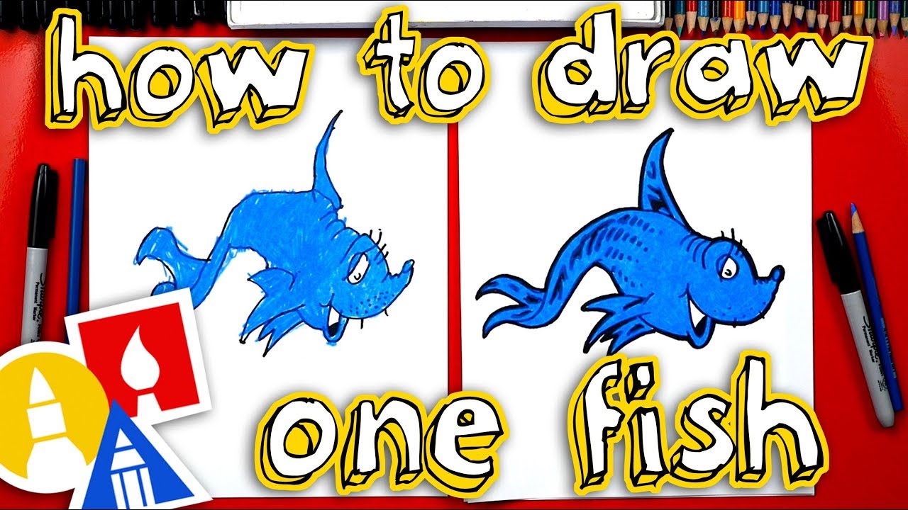 How to draw dr seuss one fish