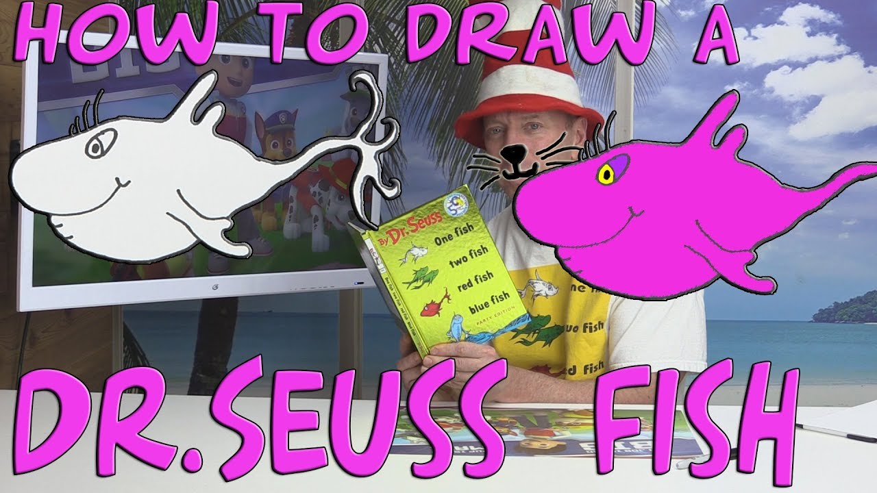 How to draw a dr seuss fish