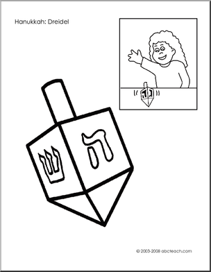 Coloring page hanukkah