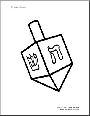 Coloring page hanukkah