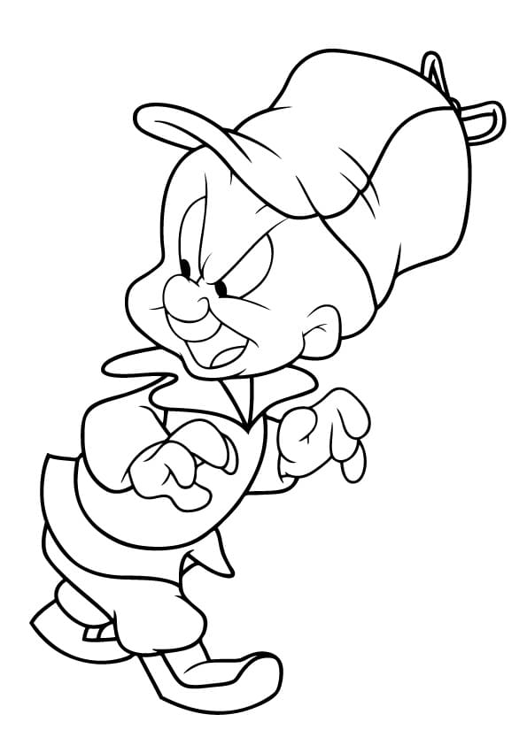 Funny wile e coyote coloring page