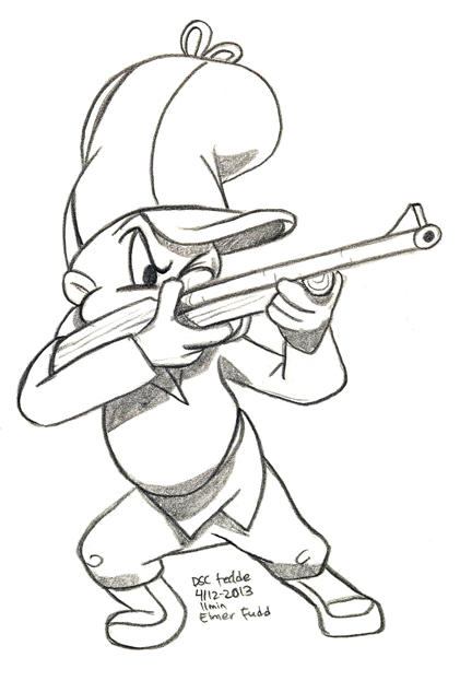 Daily sketches elmer fudd by fedde on