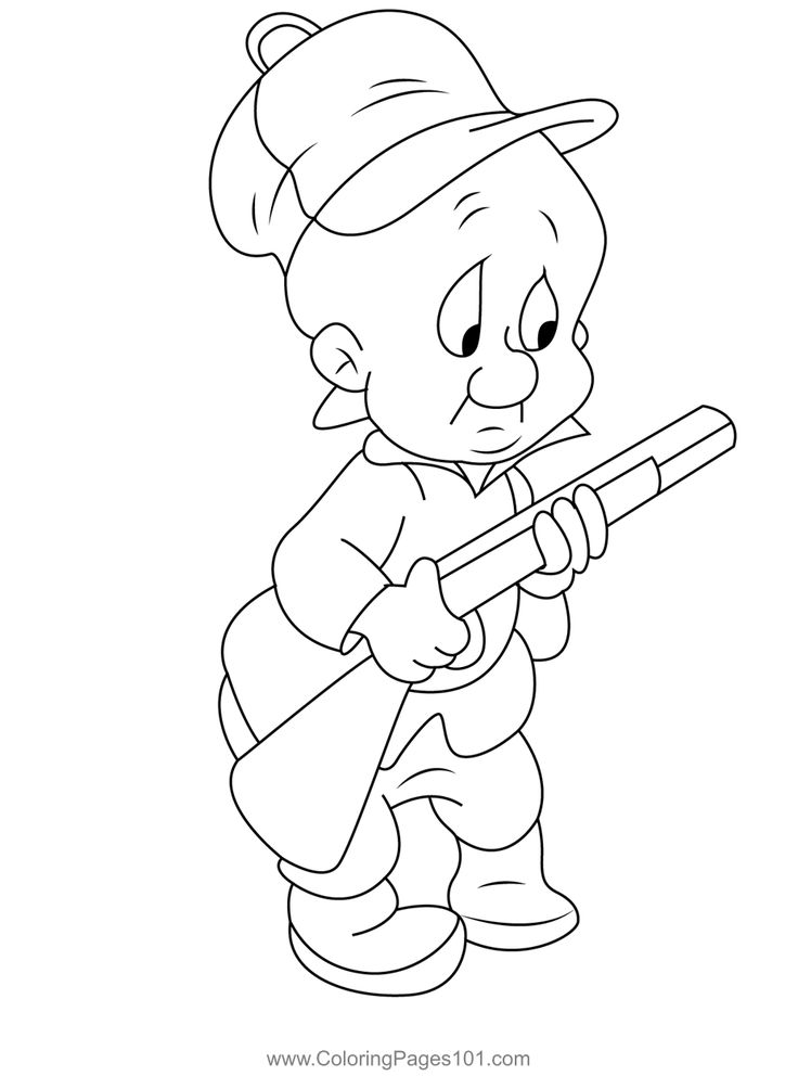 Elmer fudd looney tunes coloring page elmer fudd baby looney tunes looney tunes