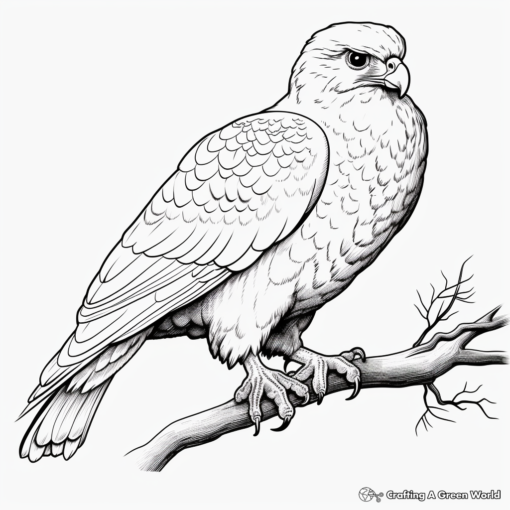 Falcon coloring pages