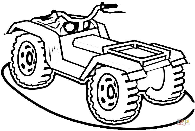 Atv coloring page free printable coloring pages