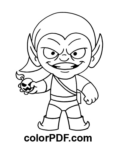 Chibi green goblin from spiderman printable chibi green goâ