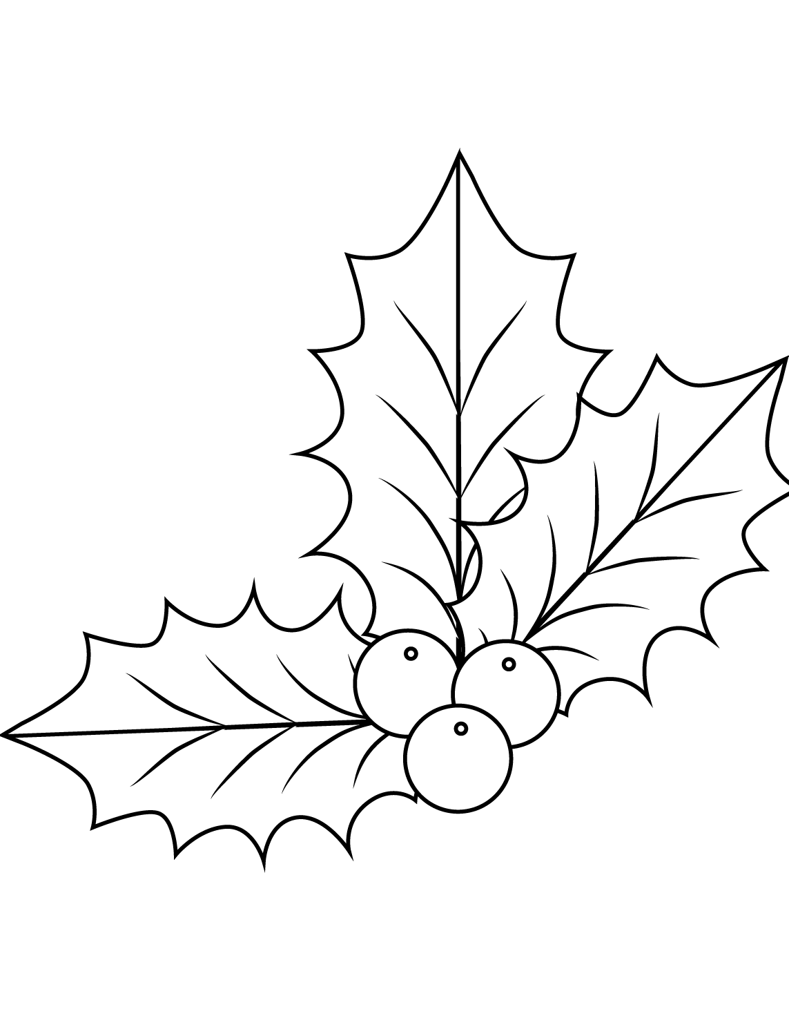 Holly coloring pages