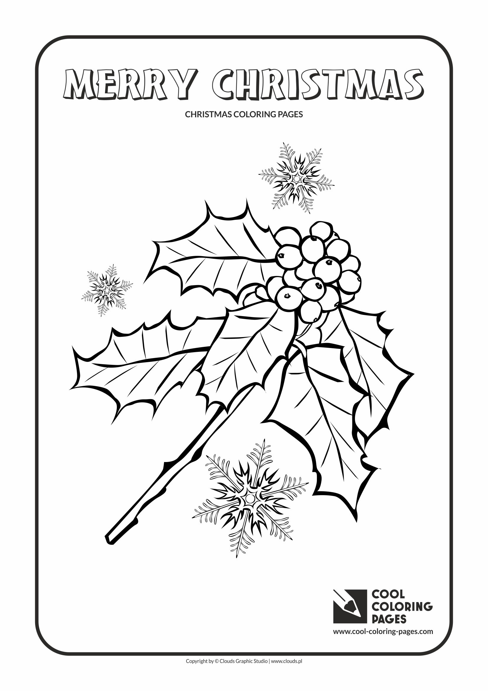 Cool coloring pages holly berries coloring page