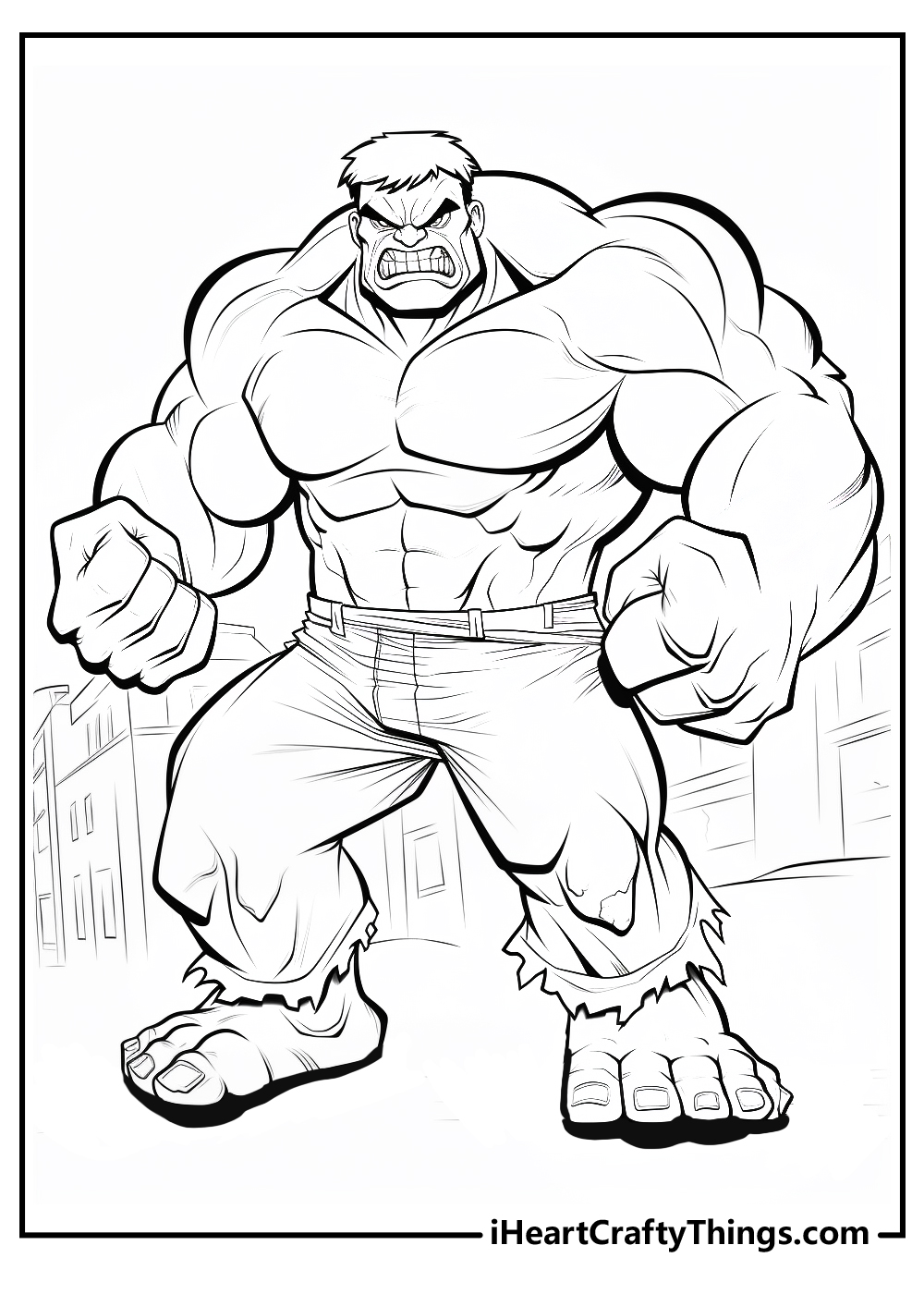 Hulk coloring pages free printables