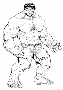 Hulk coloring pages for kids