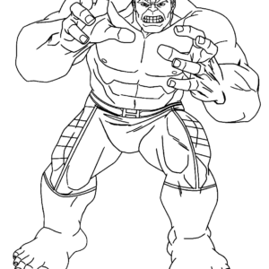 Hulk coloring pages printable for free download