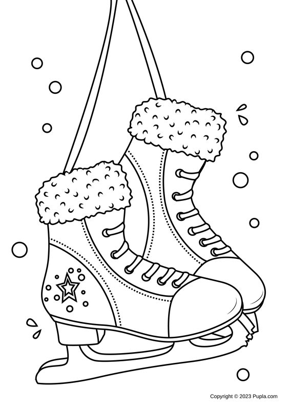 Ðï pair of ice skates