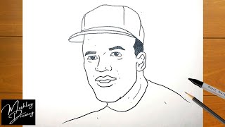 How to draw jackie robinson