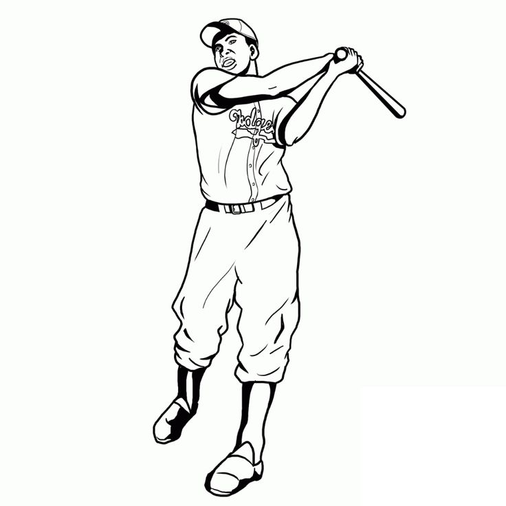 Jackie robinson coloring page k worksheets jackie robinson coloring pages teaching black history