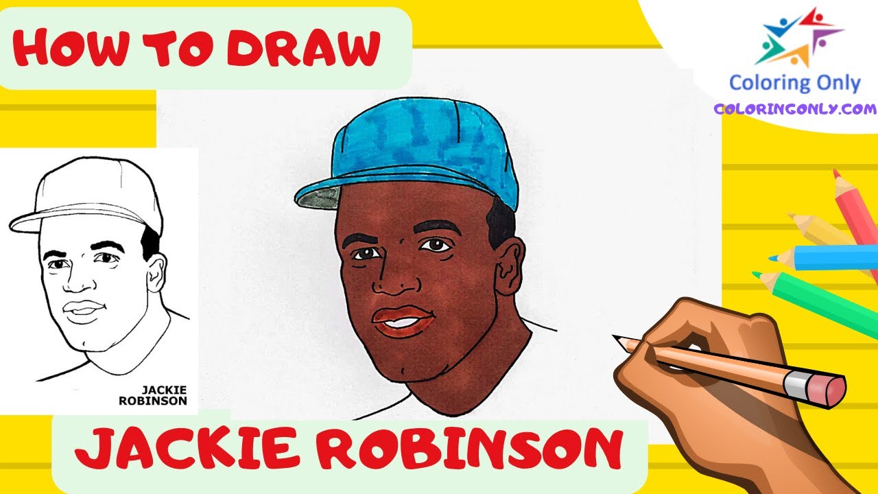 How to draw jackie robinson