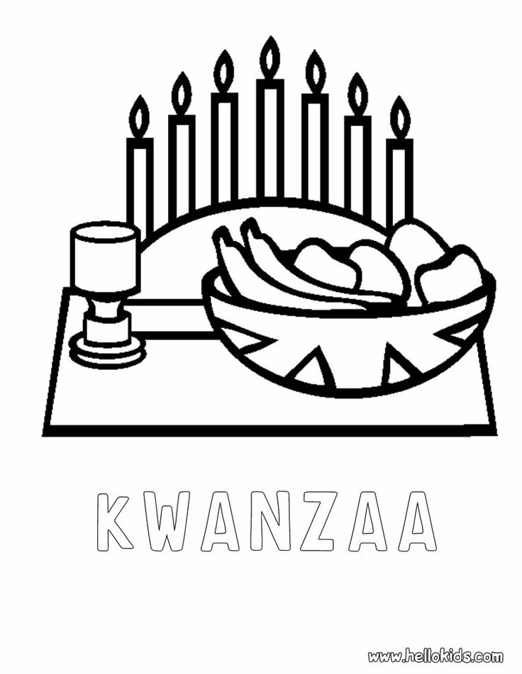 Kwanzaa coloring pages