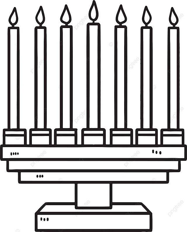 Kwanzaa kinara isolated coloring page for kids creativity coloring book colour vector book drawing ring drawing kid drawing png and vector with transparent background for free download