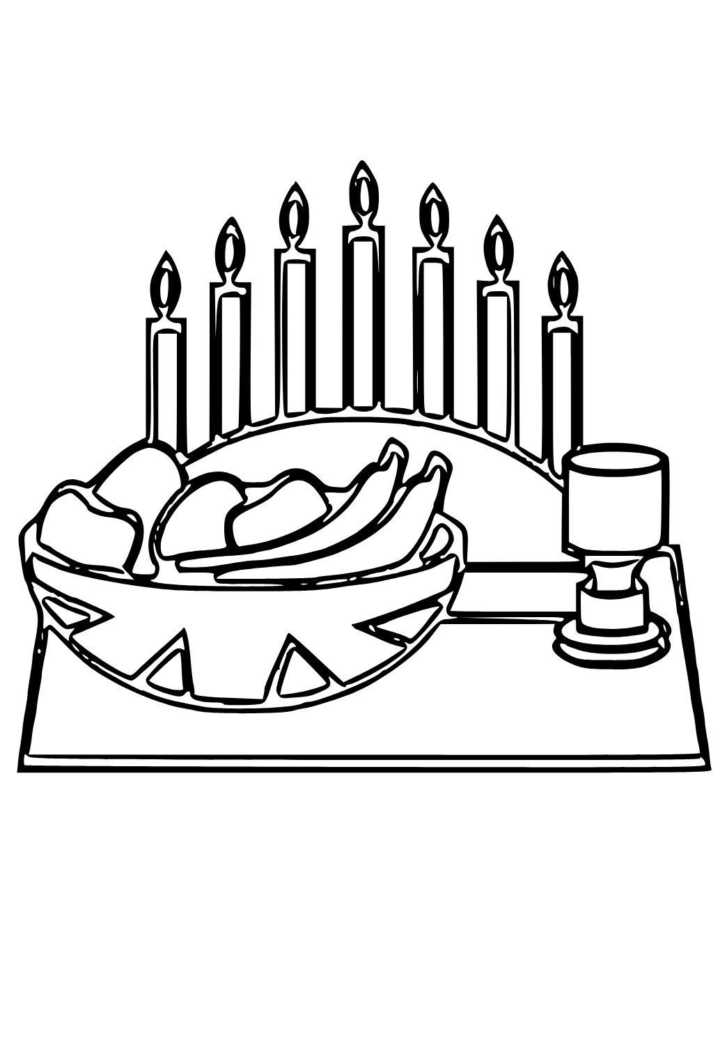 Free printable kwanzaa gifts coloring page for adults and kids