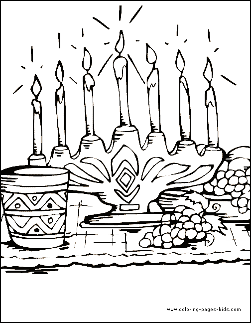 Kwanzaa coloring page