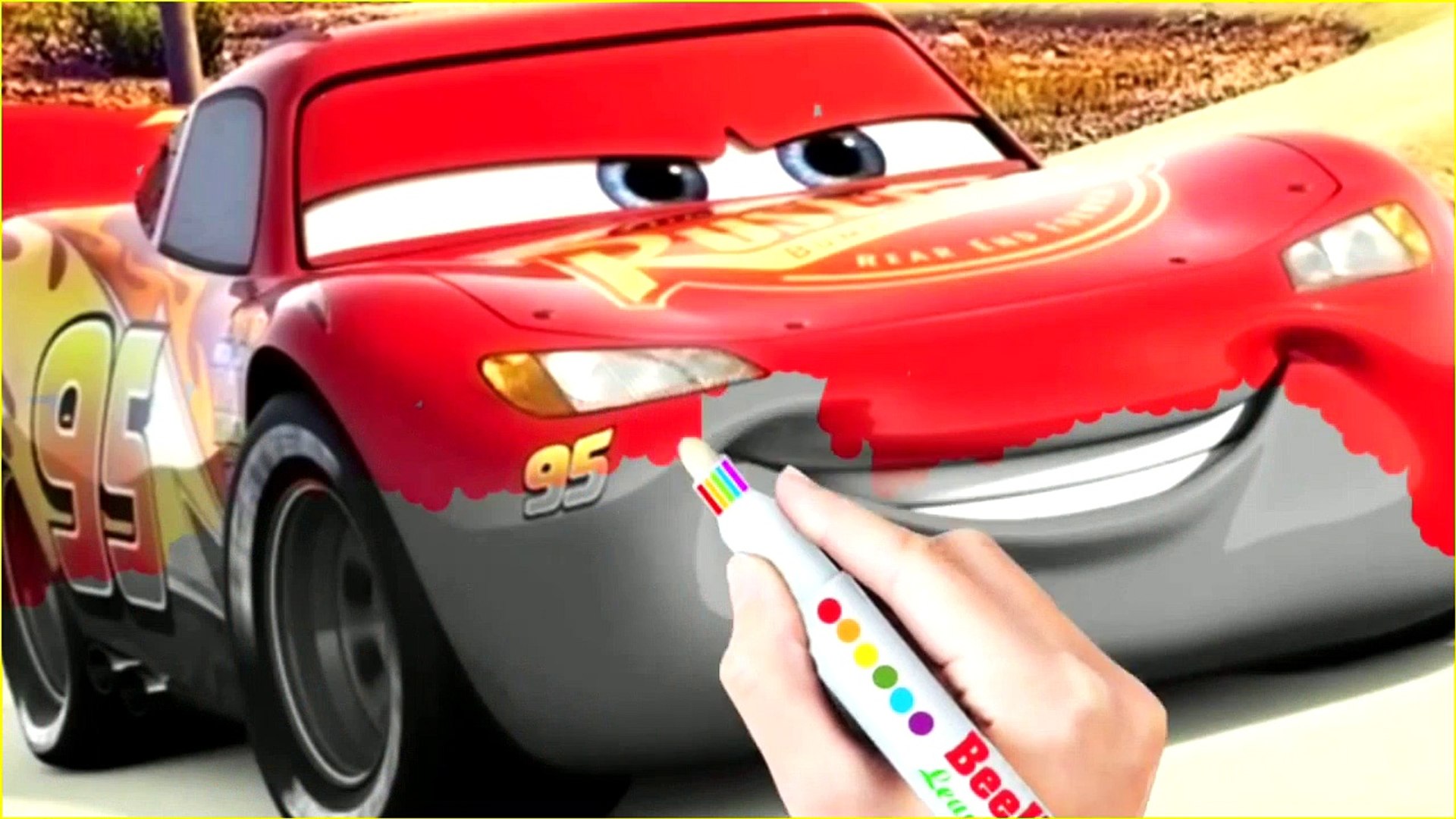 Cars lightning mcqueen just a leader