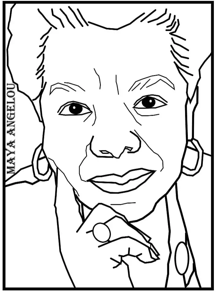 Maya angelou fãrbung seite