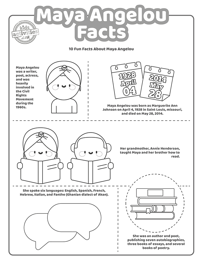 Interesting maya angelou facts for kids kids activities blog