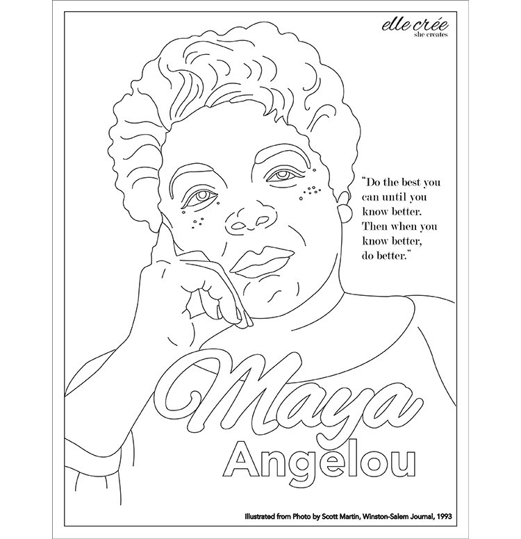 Free coloring pages for adults â elle crãe she creates