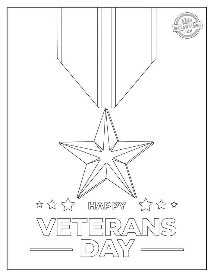 Free printable patriotic veterans day coloring pages kids activities blog