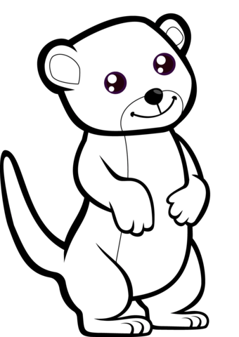 Meerkat coloring page free printable coloring pages