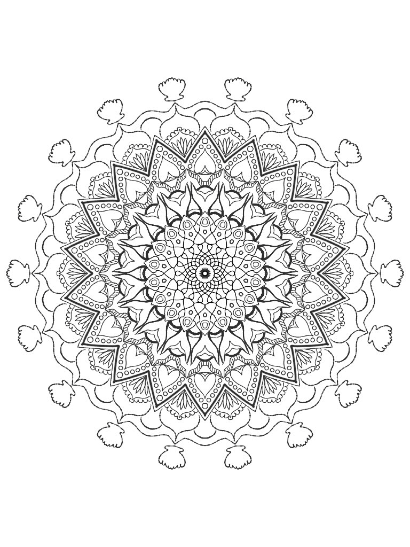 Mandala featuring mermaid tails coloring page â mermaid coloring pages