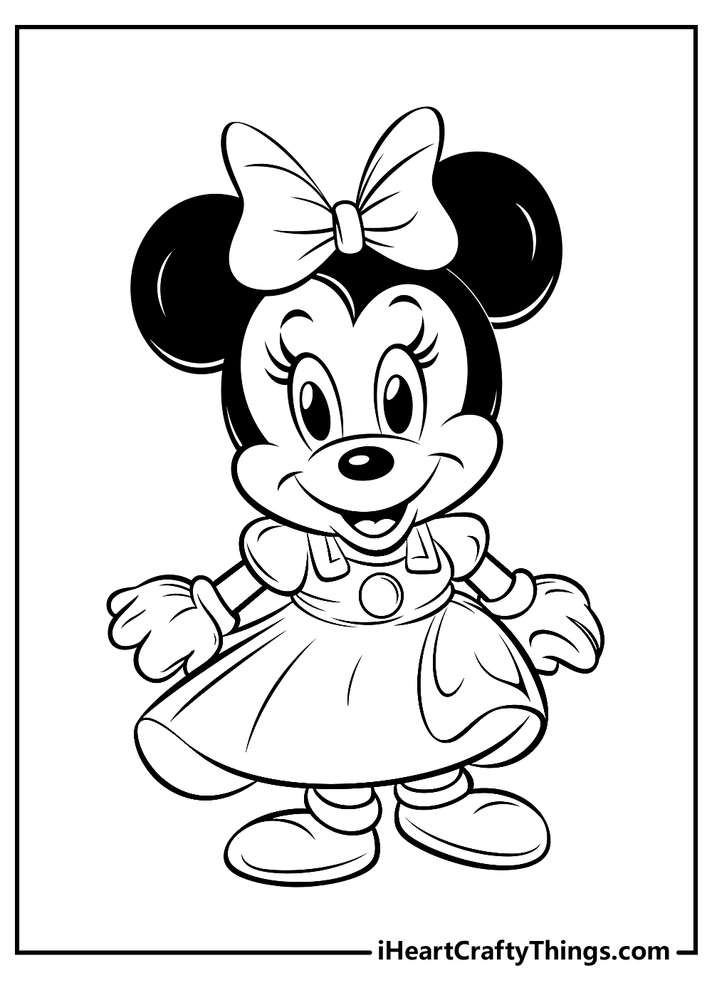 Minnie mouse coloring pages free printables