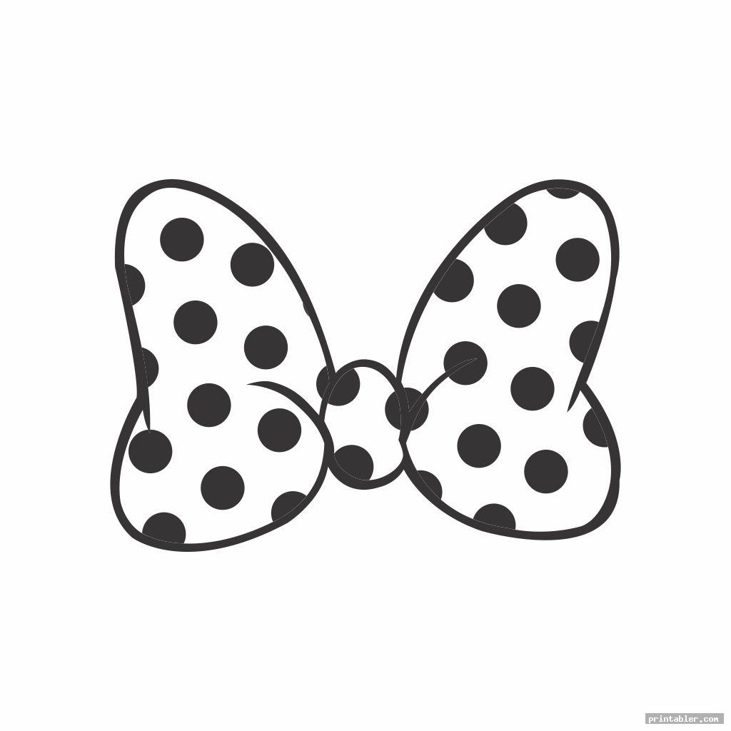 Free printable minnie mouse bow template