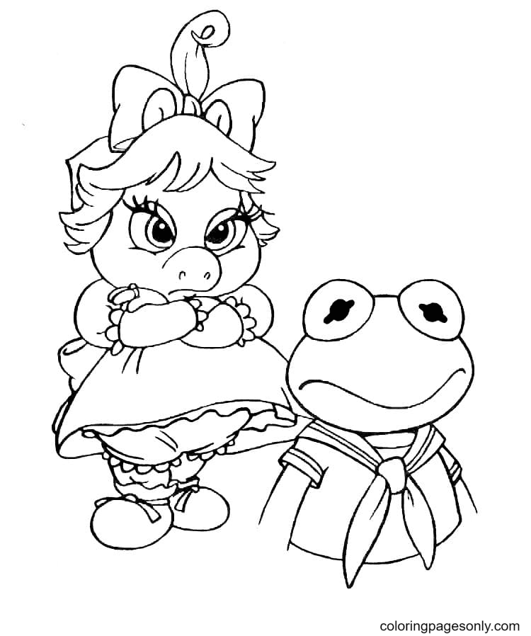 Muppet babies coloring pages printable for free download