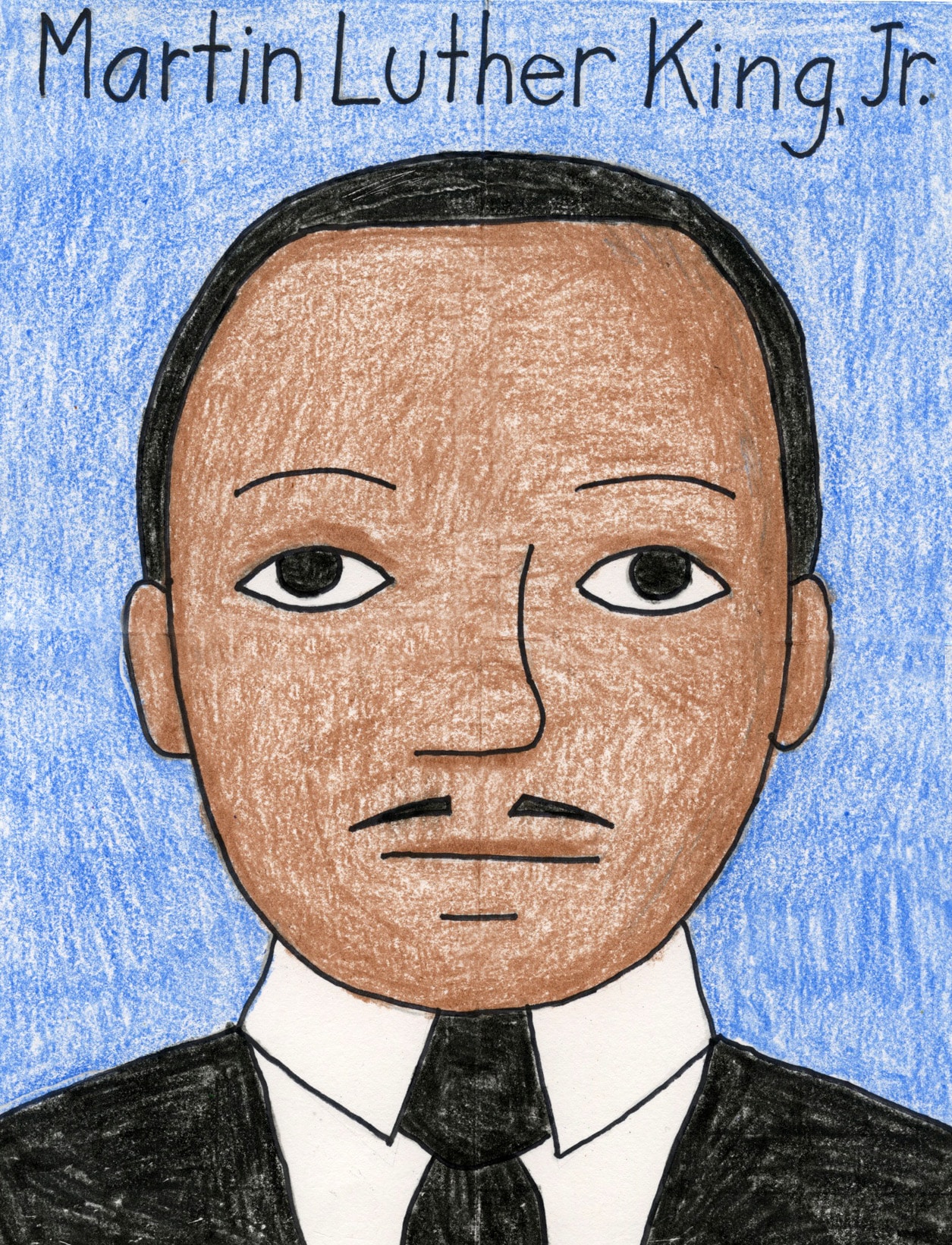 How to draw martin luther king jr