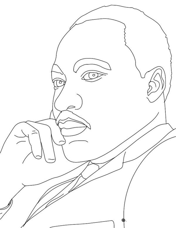 Martin luther king jr coloring pages and worksheets