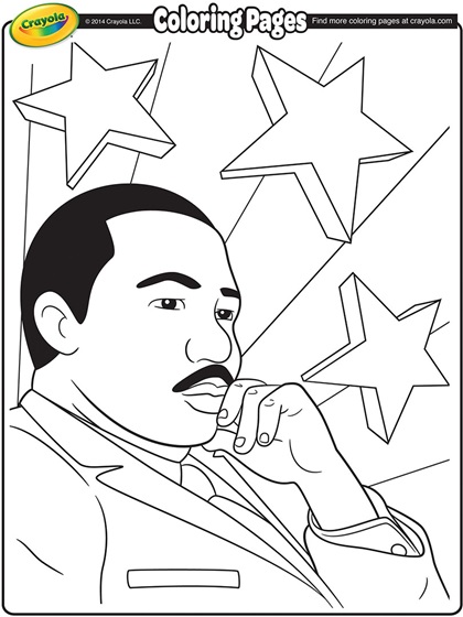 Martin luther king jr coloring page