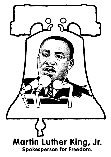 Martin luther king jr day free coloring pages