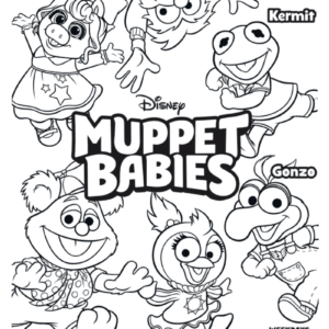 Muppet babies coloring pages printable for free download