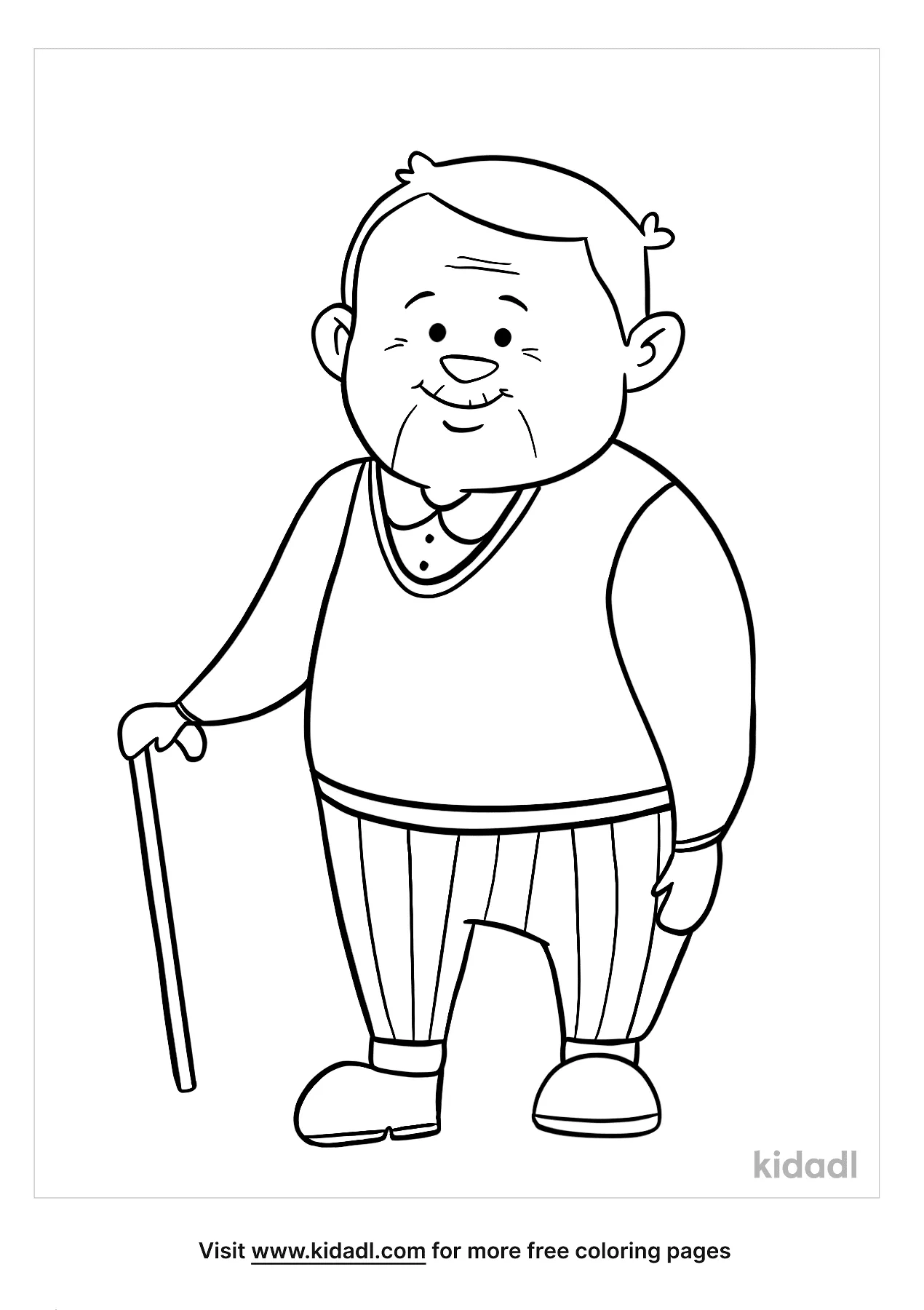 Free old man coloring page coloring page printables