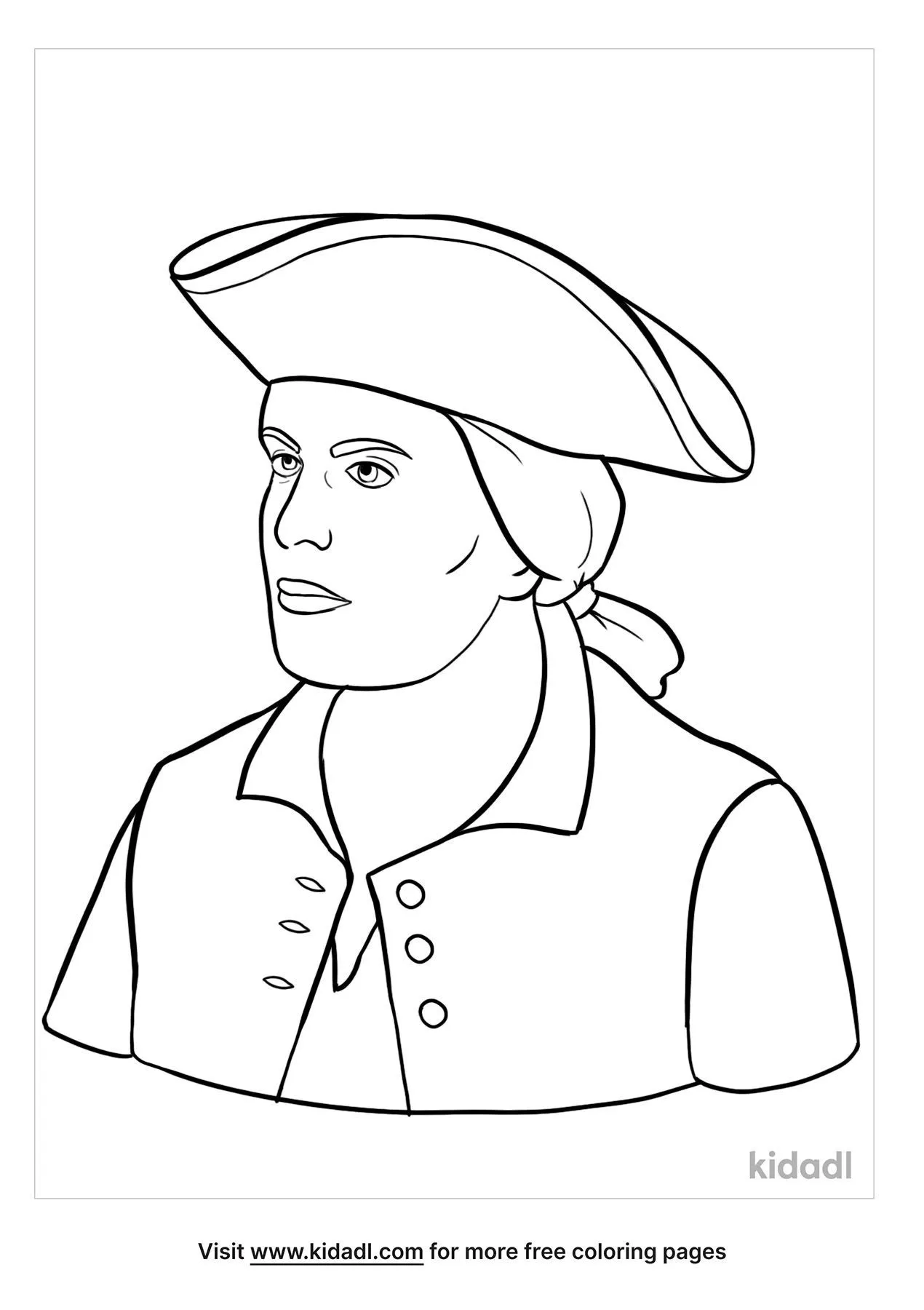 Free paul revere coloring page coloring page printables