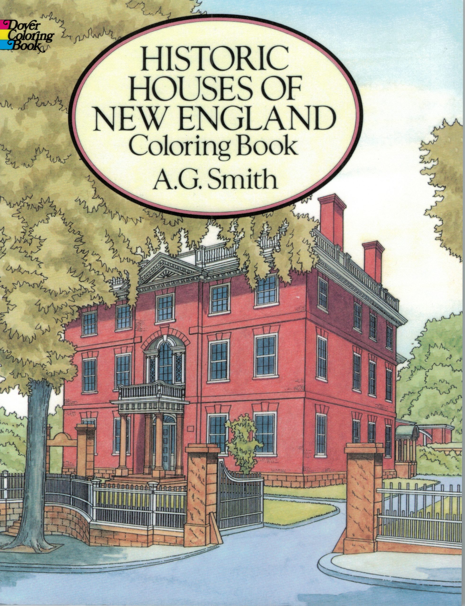 Historic houses of new england coloring book