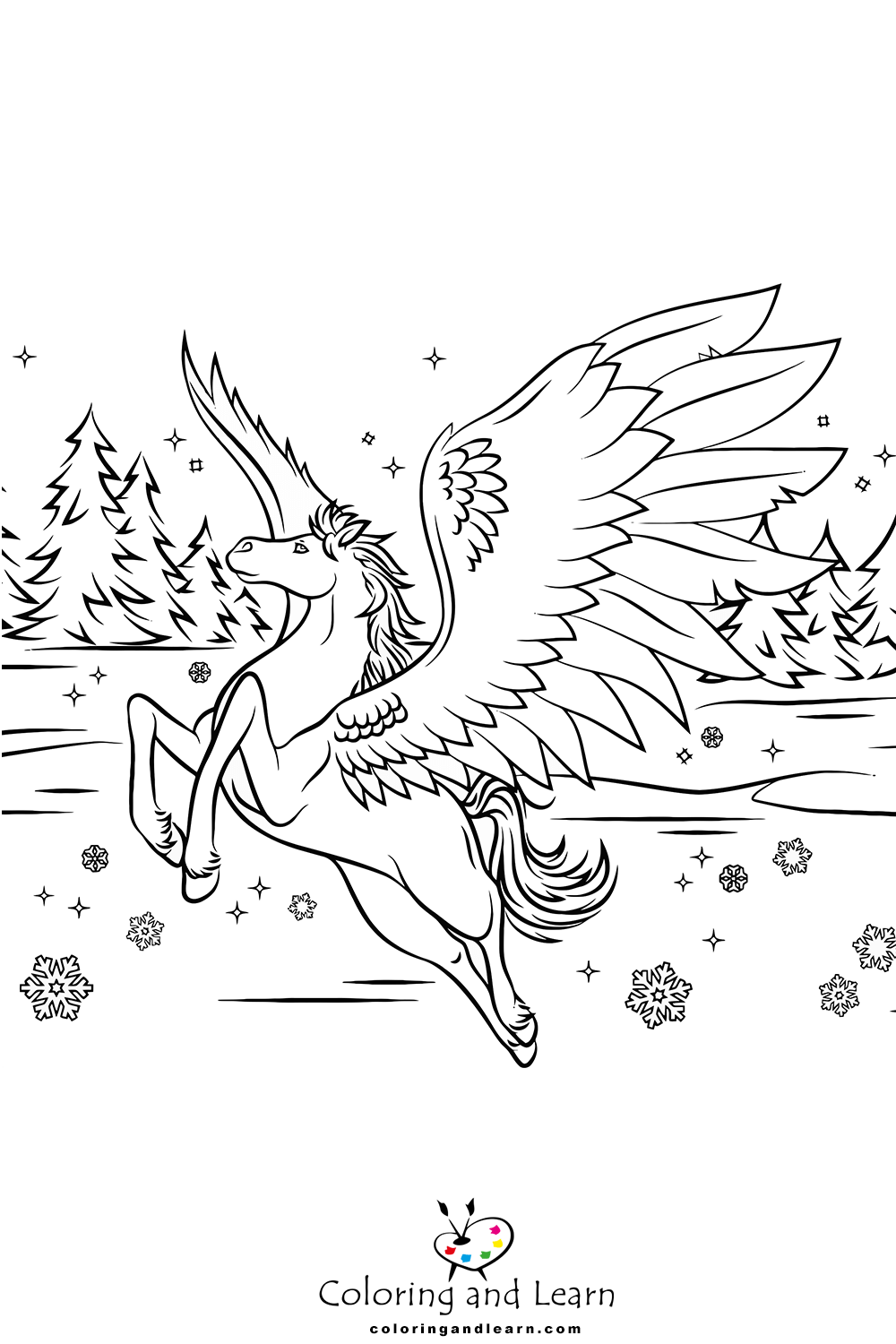 Pegasus coloring pages