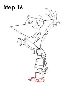 How to draw phineas