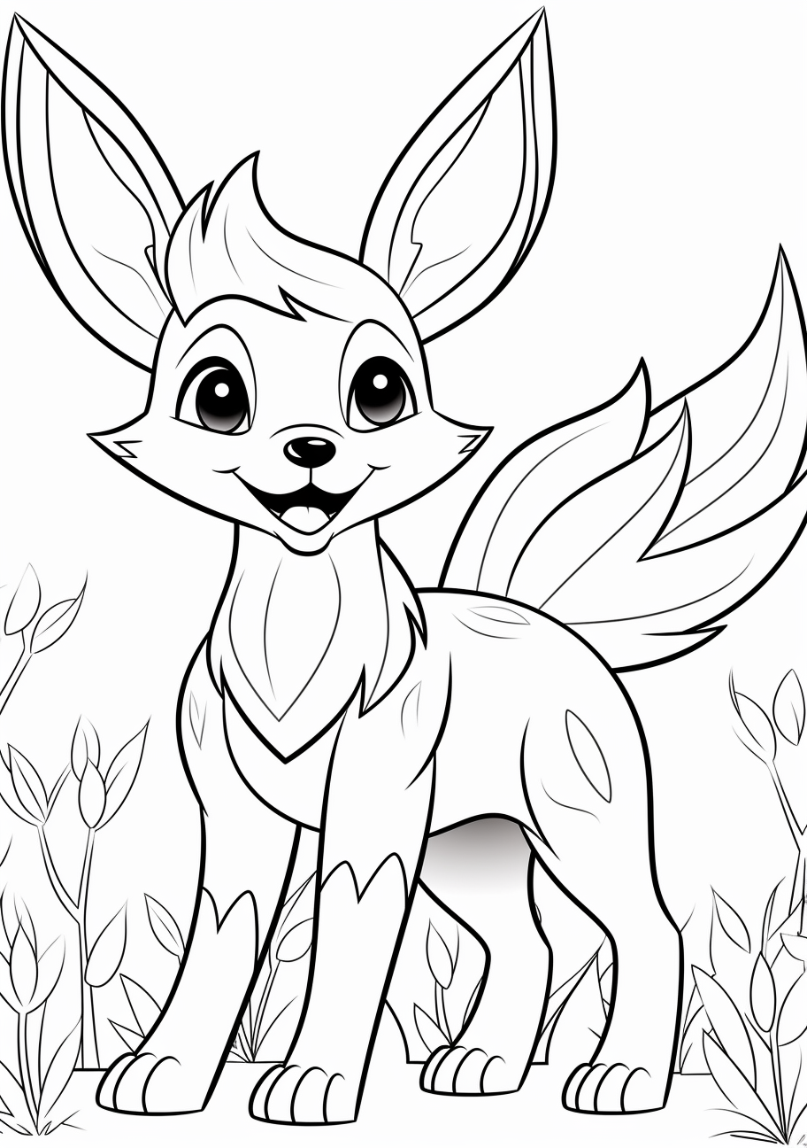 Eevee and pikachu coloring s relaxing educational fun coloring