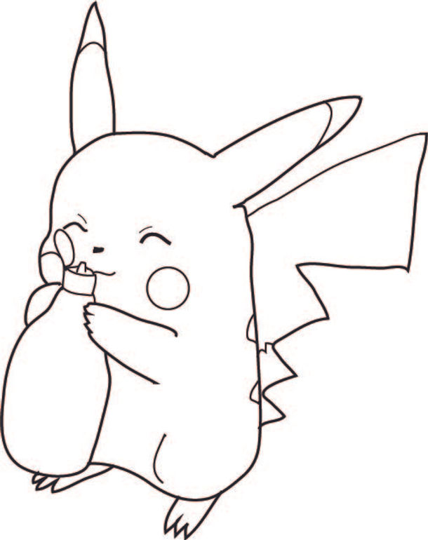 Free pikachu coloring page printable