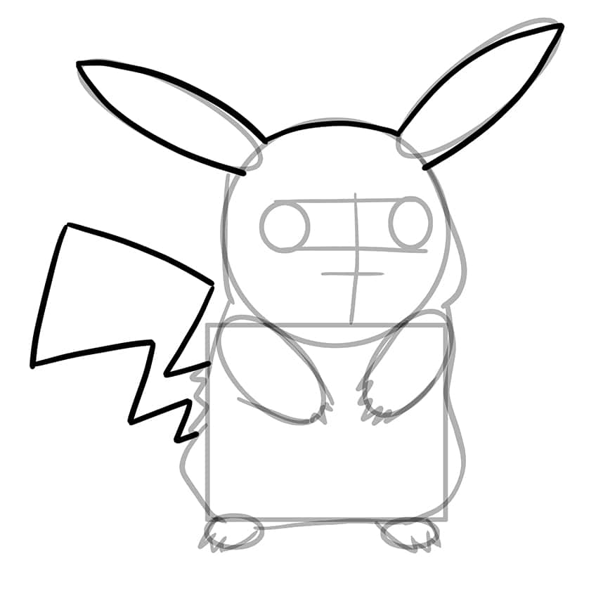 How to draw pikachu