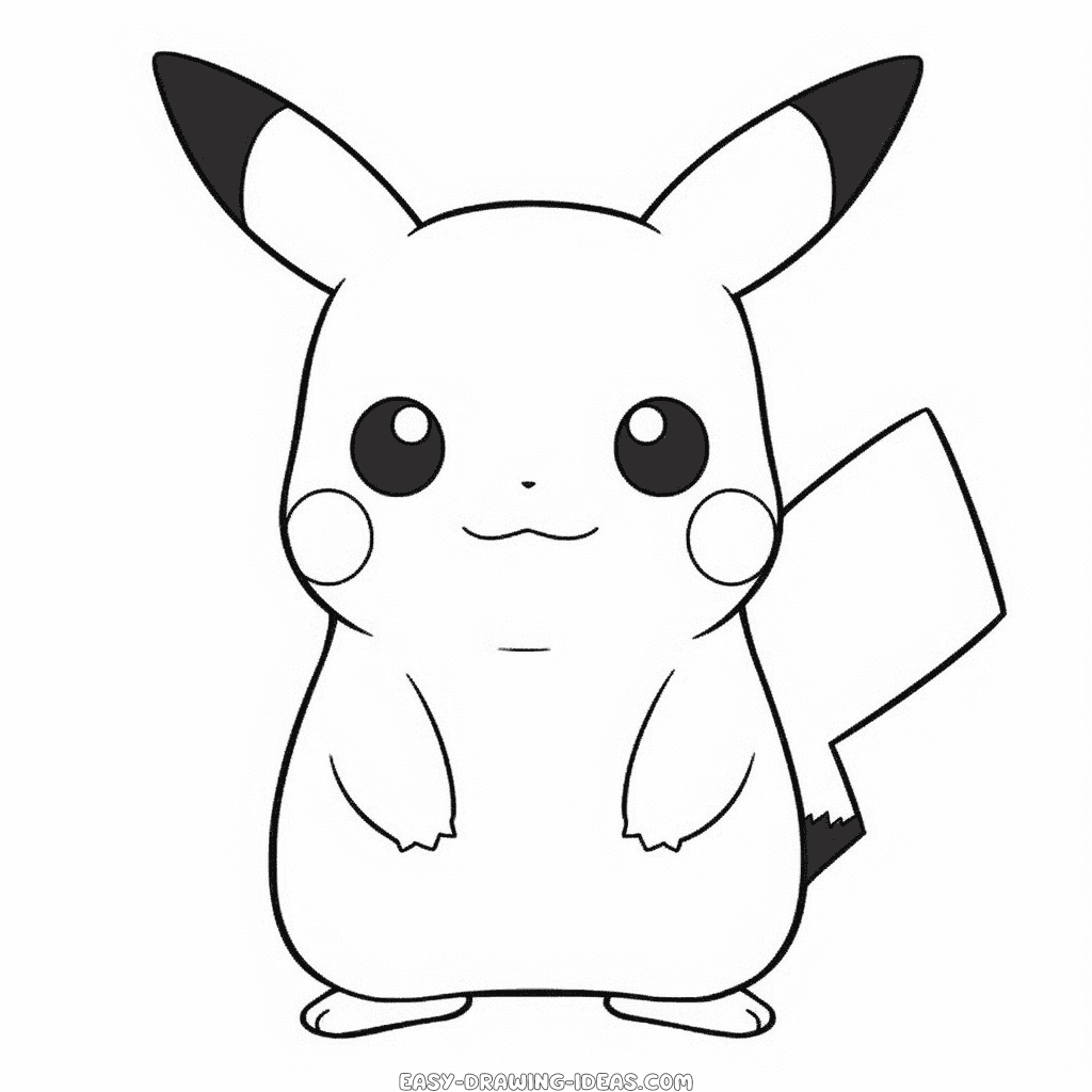 Pikachu pokemon easy drawing easy drawing ideas